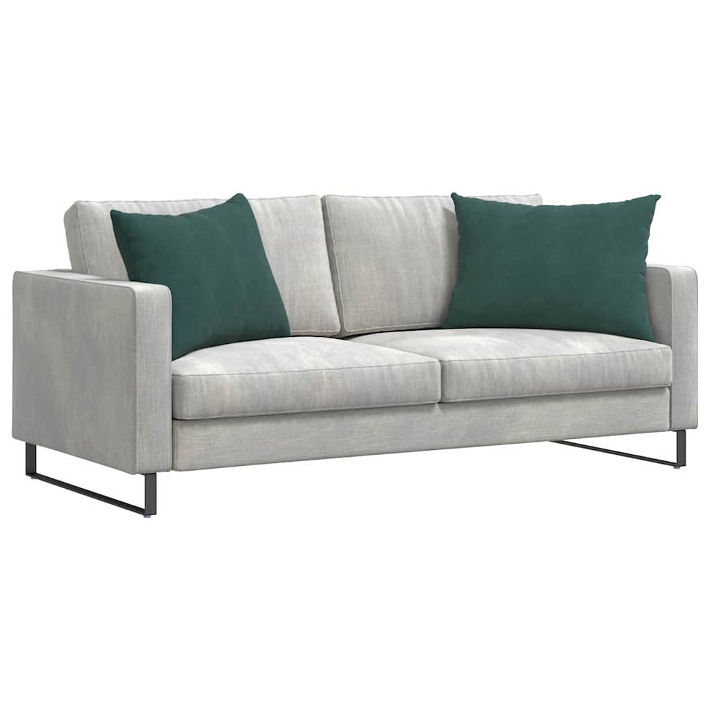 Sofakissen 2 Stück Dunkelgrün 70 x 50 cm Cordstoff