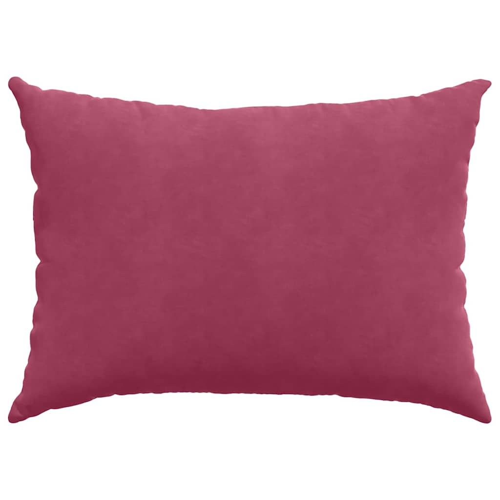 Sofakissen 2 Stück Weinrot 70 x 50 cm Cordstoff