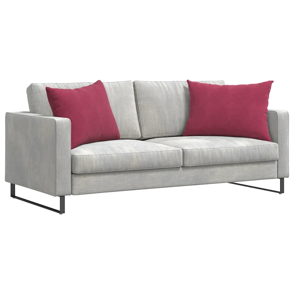 Sofakissen 2 Stück Weinrot 70 x 50 cm Cordstoff