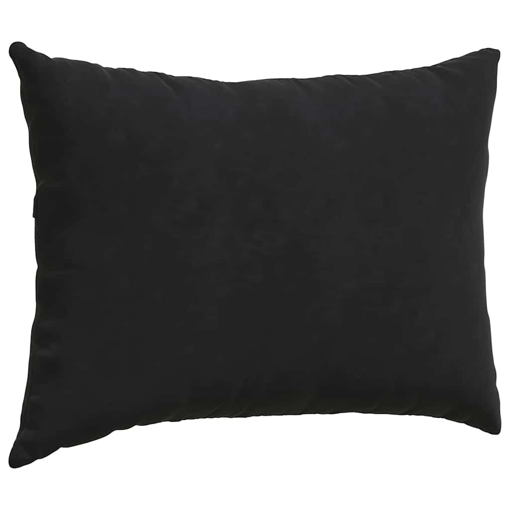 Sofakissen 2 Stück Schwarz 70 x 50 cm Cordstoff