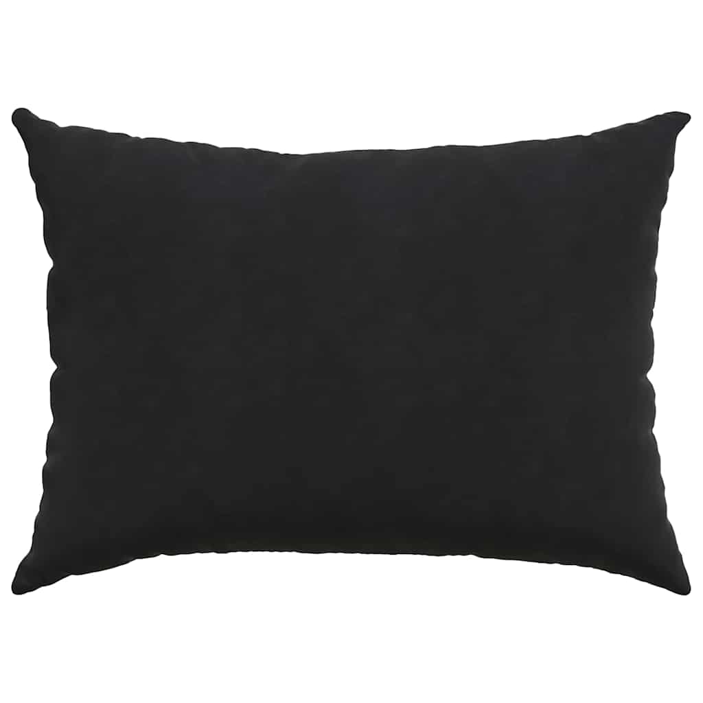 Sofakissen 2 Stück Schwarz 70 x 50 cm Cordstoff