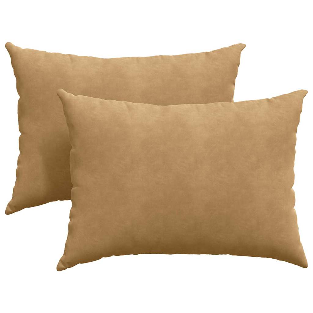Sofakissen 2 Stück Braun 70 x 50 cm Cordstoff