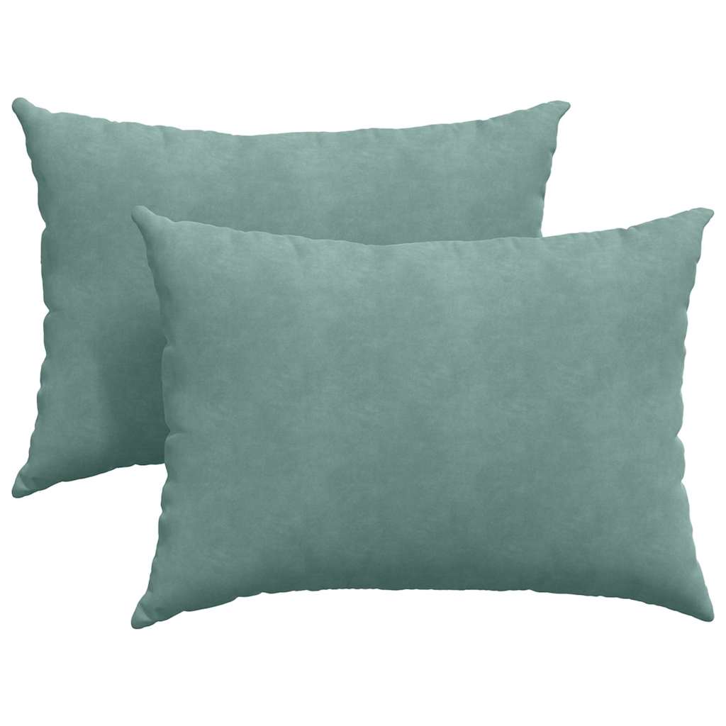 Sofakissen 2 Stück Meergrün 70 x 50 cm Cordstoff