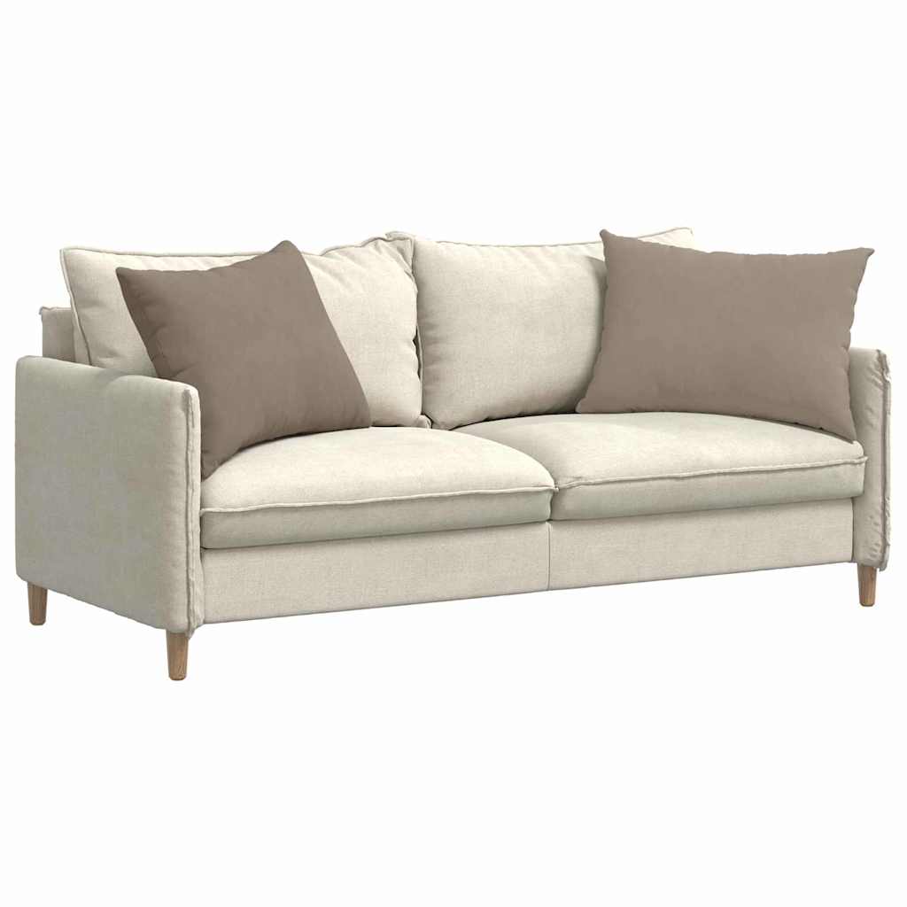 Sofakissen 2 Stück Taupe 70 x 50 cm Stoff