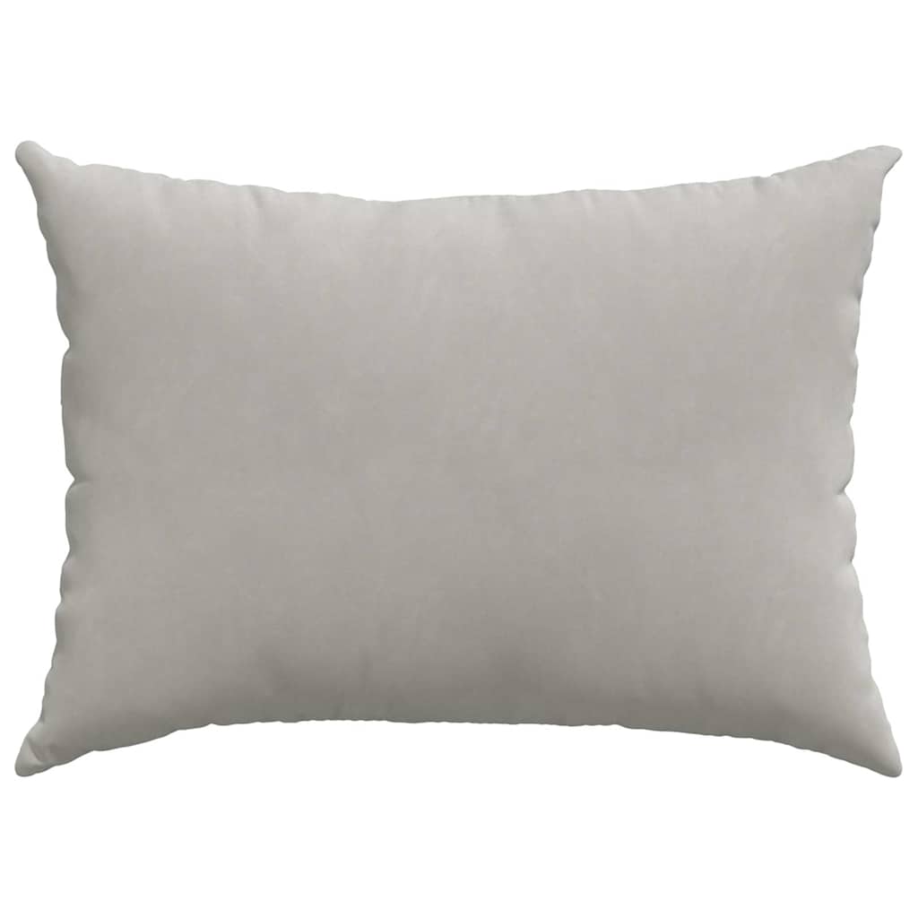 Sofakissen 2 Stück Hellgrau 70 x 50 cm Stoff