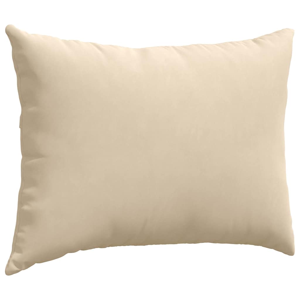 Sofakissen 2 Stück Creme 70 x 50 cm Stoff