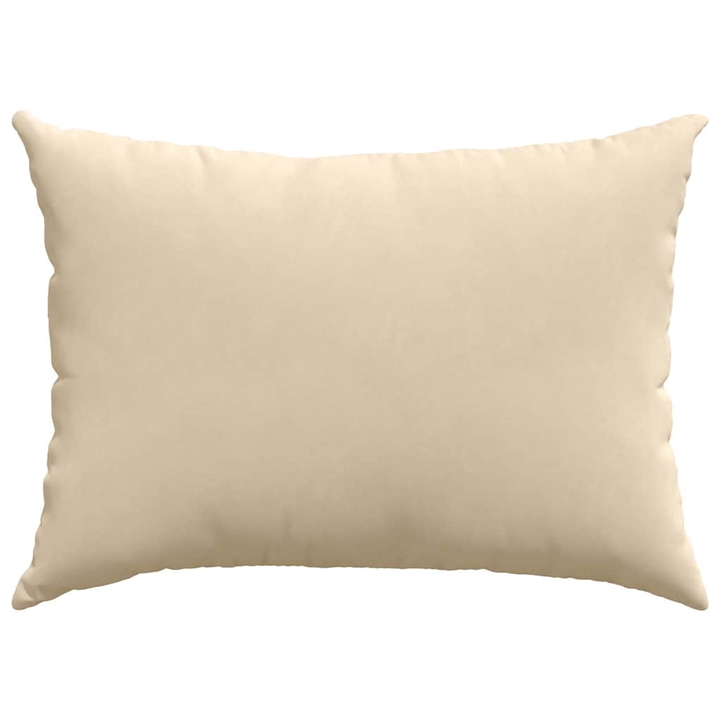 Sofakissen 2 Stück Creme 70 x 50 cm Stoff
