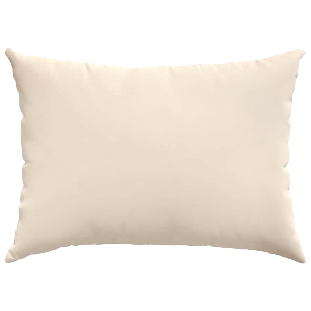 Sofakissen 2 Stück Beige 70 x 50 cm Stoff