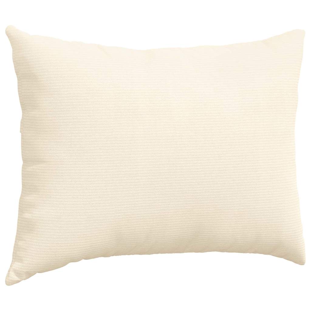 Sofakissen 2 Stück Creme 70 x 50 cm Cordstoff