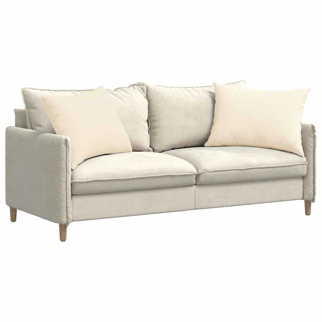 Sofakissen 2 Stück Creme 70 x 50 cm Cordstoff