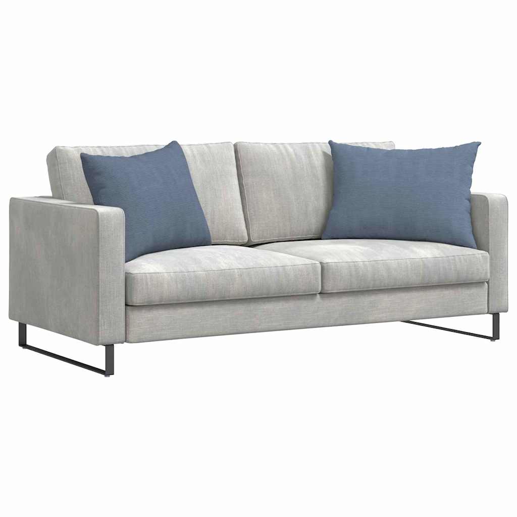 Sofakissen 2 Stück Blau 70 x 50 cm Cordstoff