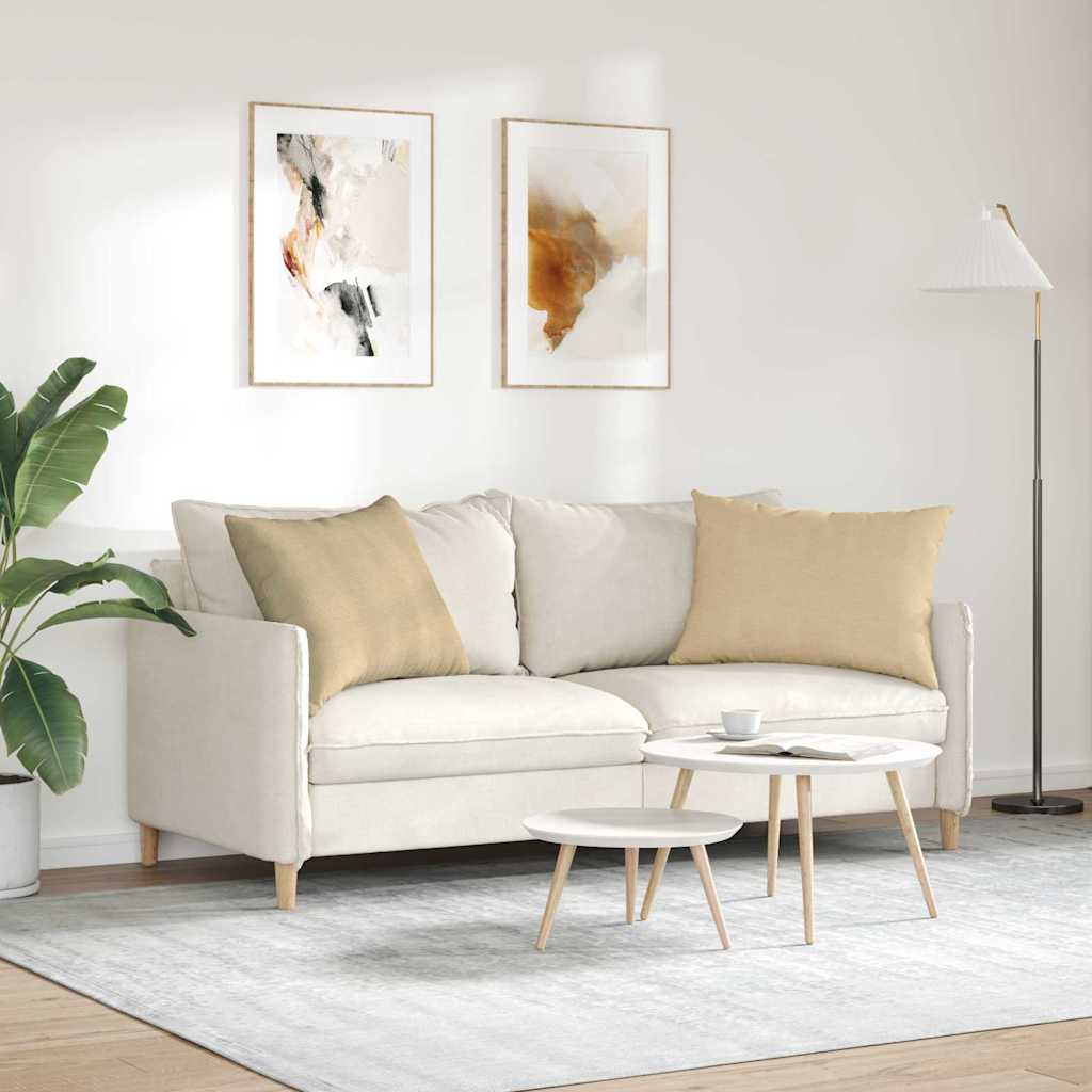 Sofakissen 2 Stück Grau-Grün 70 x 50 cm Cordstoff