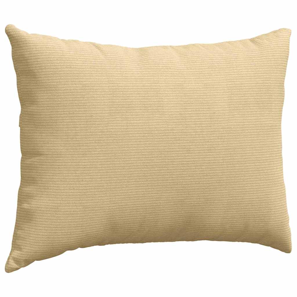 Sofakissen 2 Stück Grau-Grün 70 x 50 cm Cordstoff
