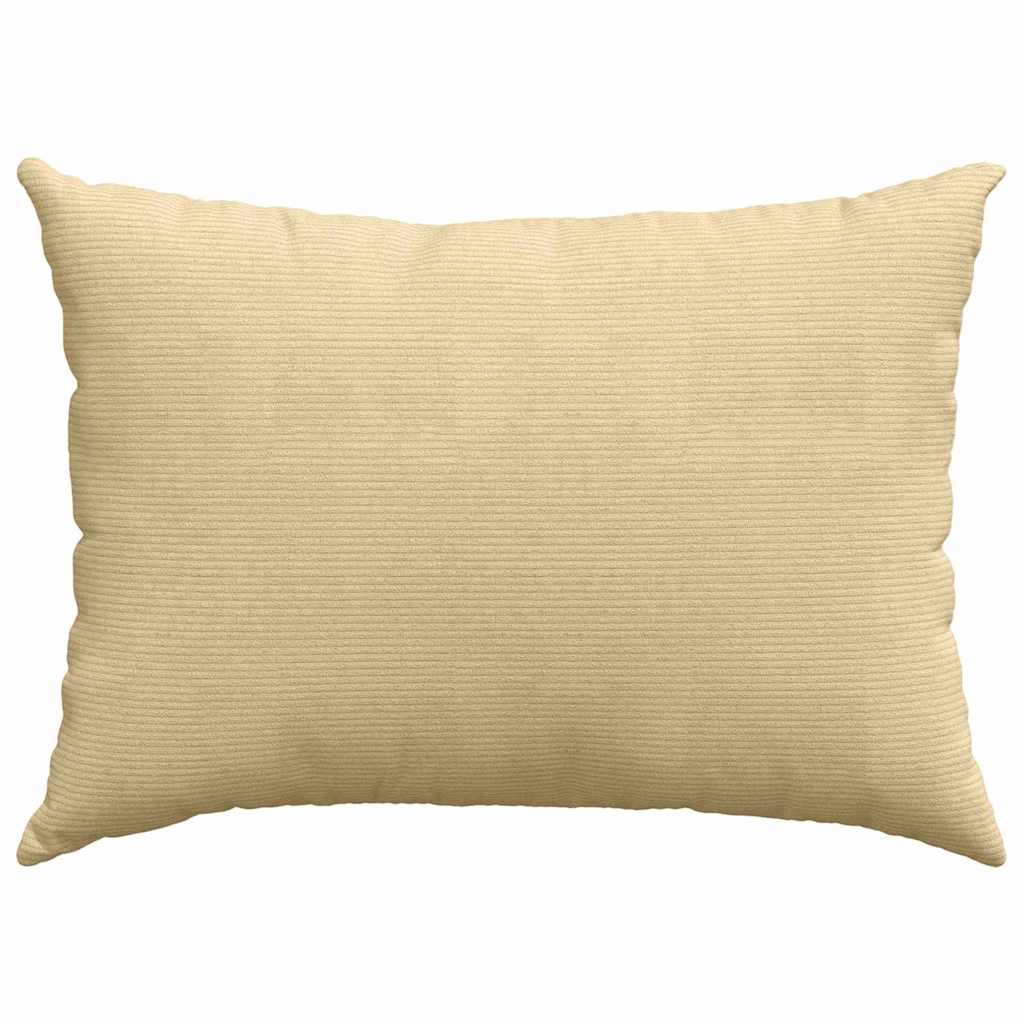 Sofakissen 2 Stück Grau-Grün 70 x 50 cm Cordstoff