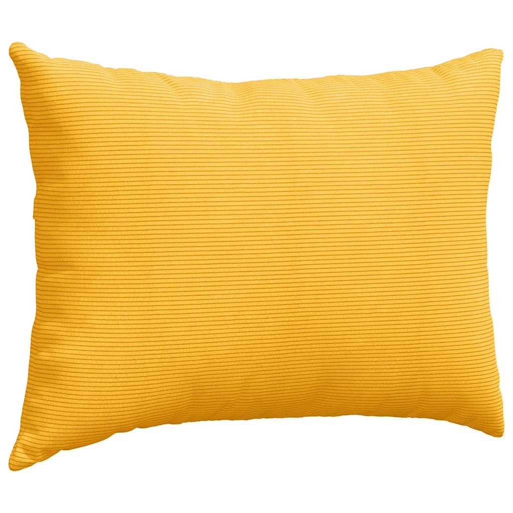 Sofakissen 2 Stück Helles Gelb 70 x 50 cm Cordstoff