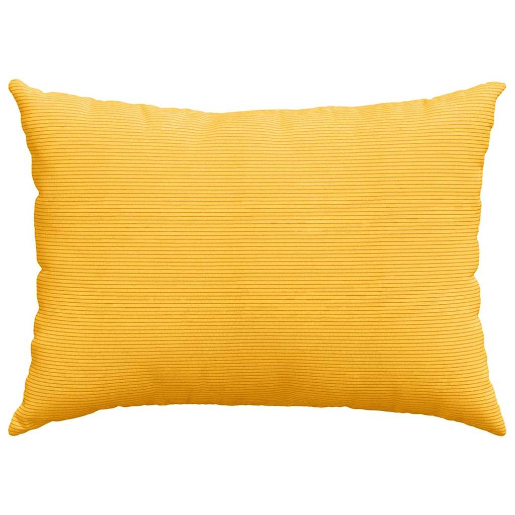 Sofakissen 2 Stück Helles Gelb 70 x 50 cm Cordstoff