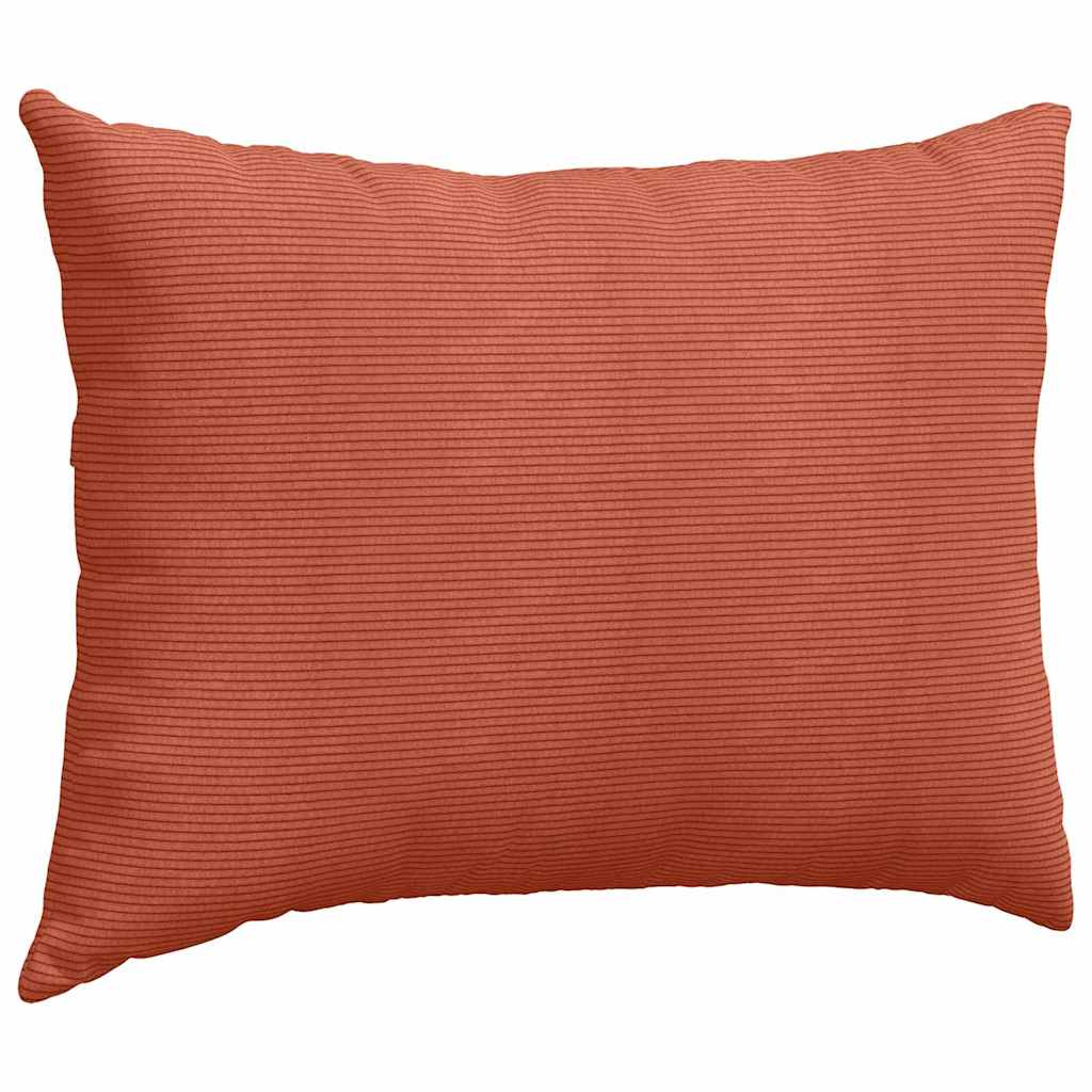 Sofakissen 2 Stück Rot-Orange 70 x 50 cm Cordstoff
