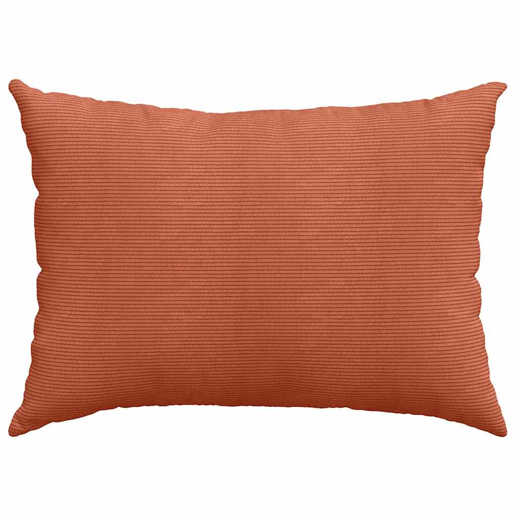 Sofakissen 2 Stück Rot-Orange 70 x 50 cm Cordstoff