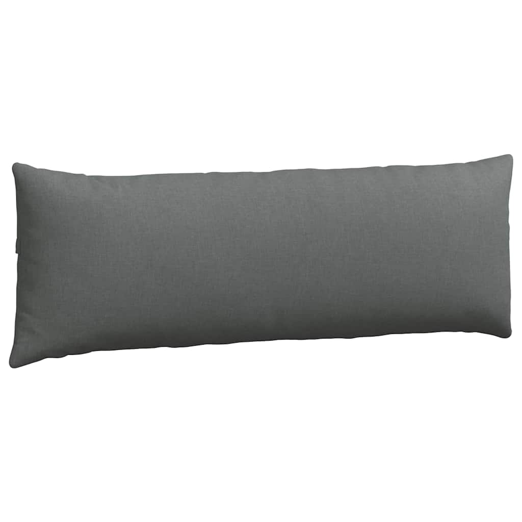 Sofakissen 2 pcs Dunkelgrau 120 x 40 cm Stoff