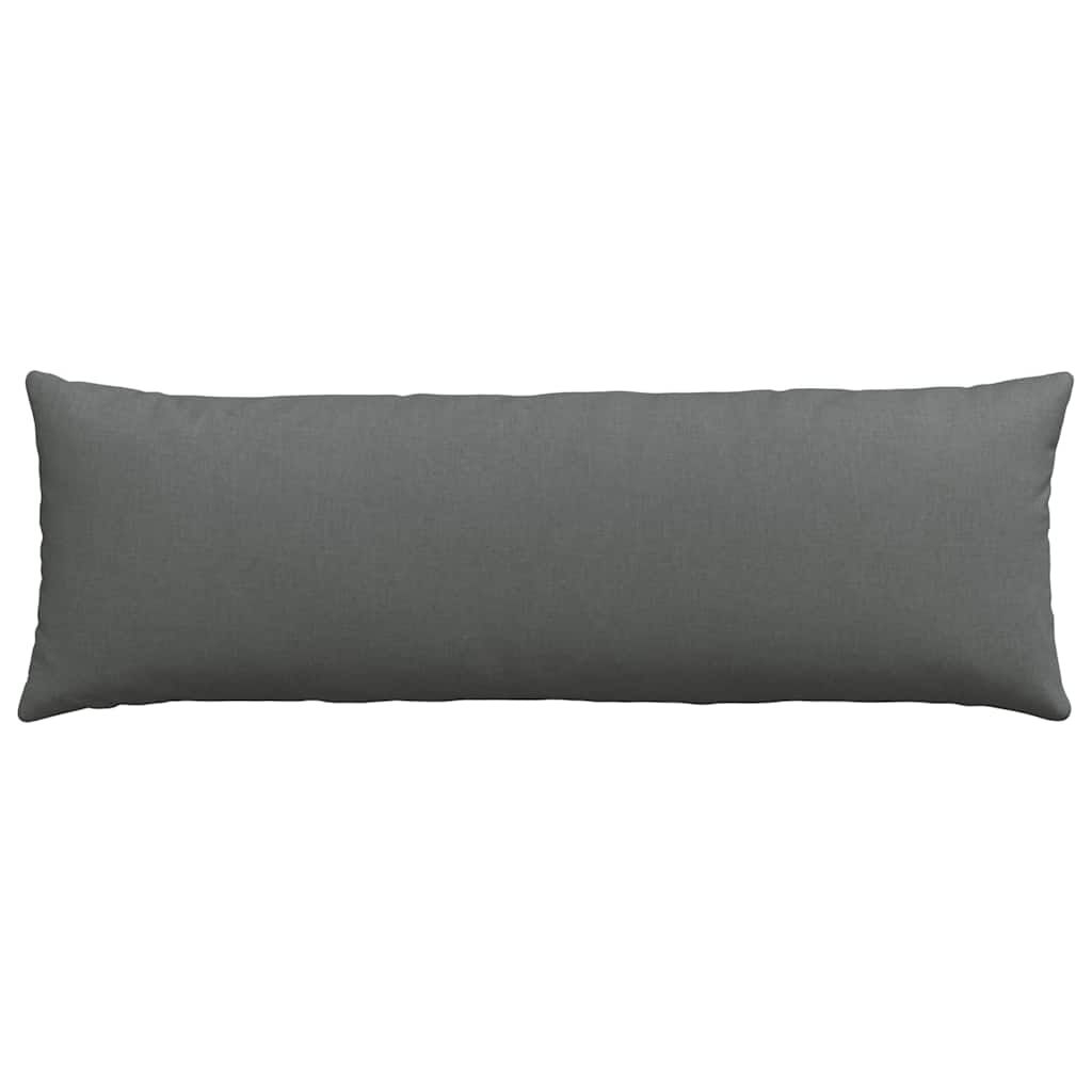 Sofakissen 2 pcs Dunkelgrau 120 x 40 cm Stoff