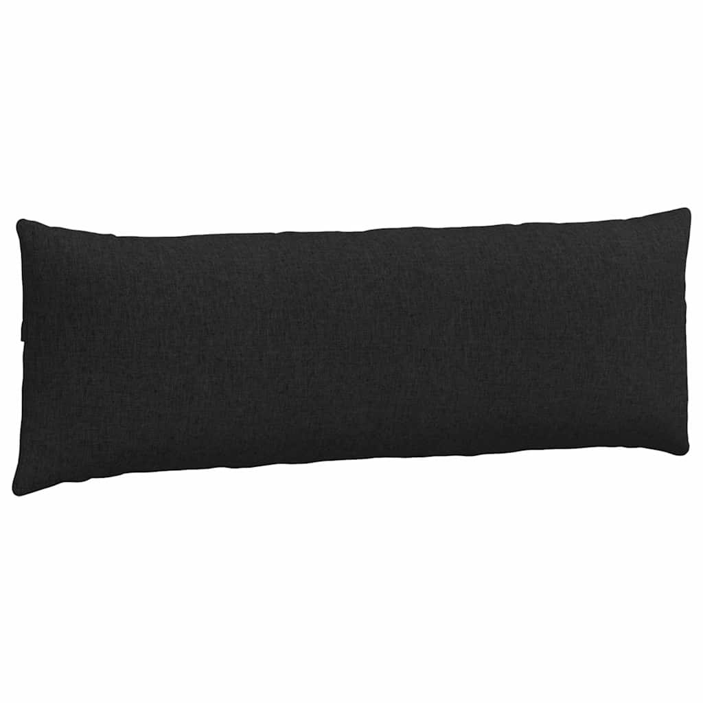 Sofakissen 2 pcs Schwarz 120 x 40 cm Stoff