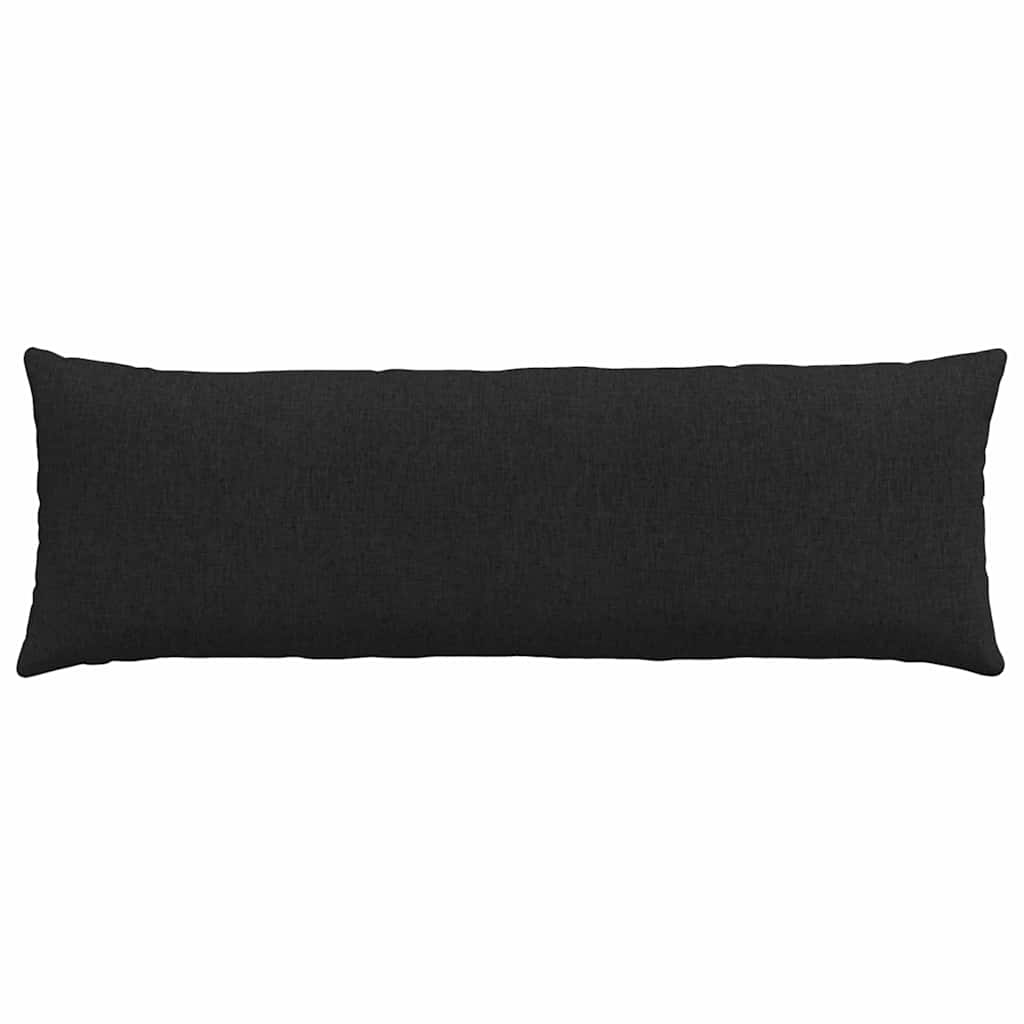 Sofakissen 2 pcs Schwarz 120 x 40 cm Stoff
