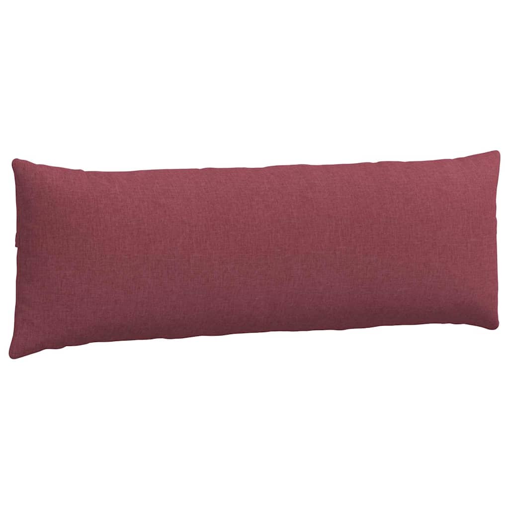 Sofakissen 2 pcs Weinrot 120 x 40 cm Stoff