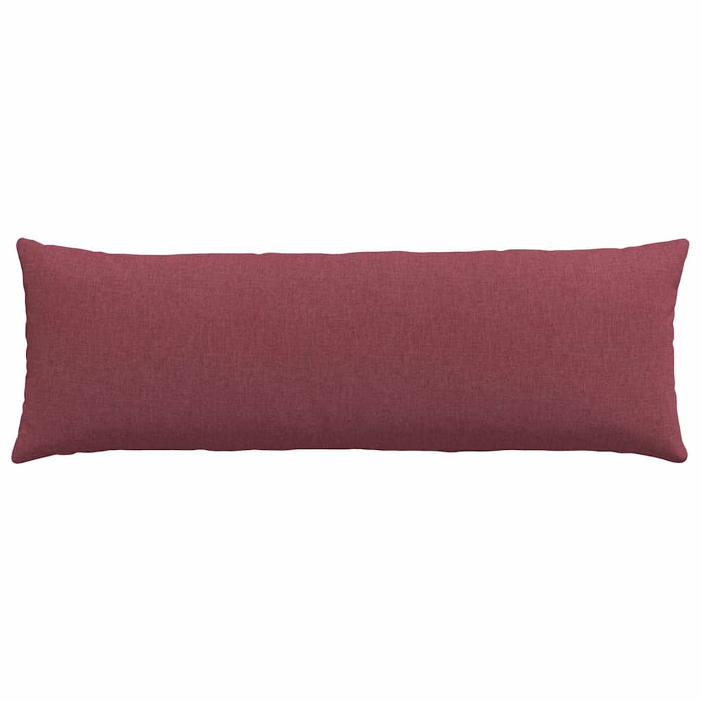 Sofakissen 2 pcs Weinrot 120 x 40 cm Stoff