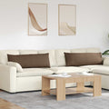 Sofakissen 2 pcs Braun 120 x 40 cm Stoff