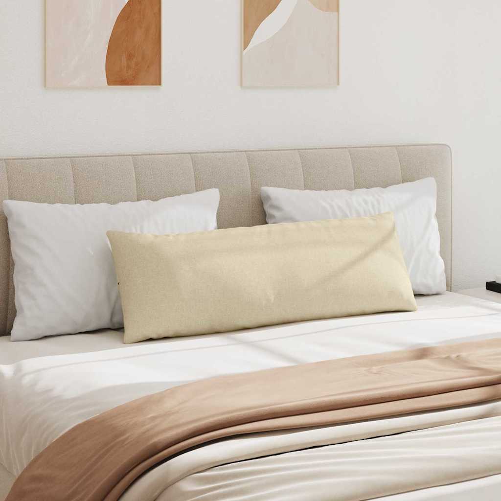 Sofakissen 2 pcs Creme 120 x 40 cm Stoff