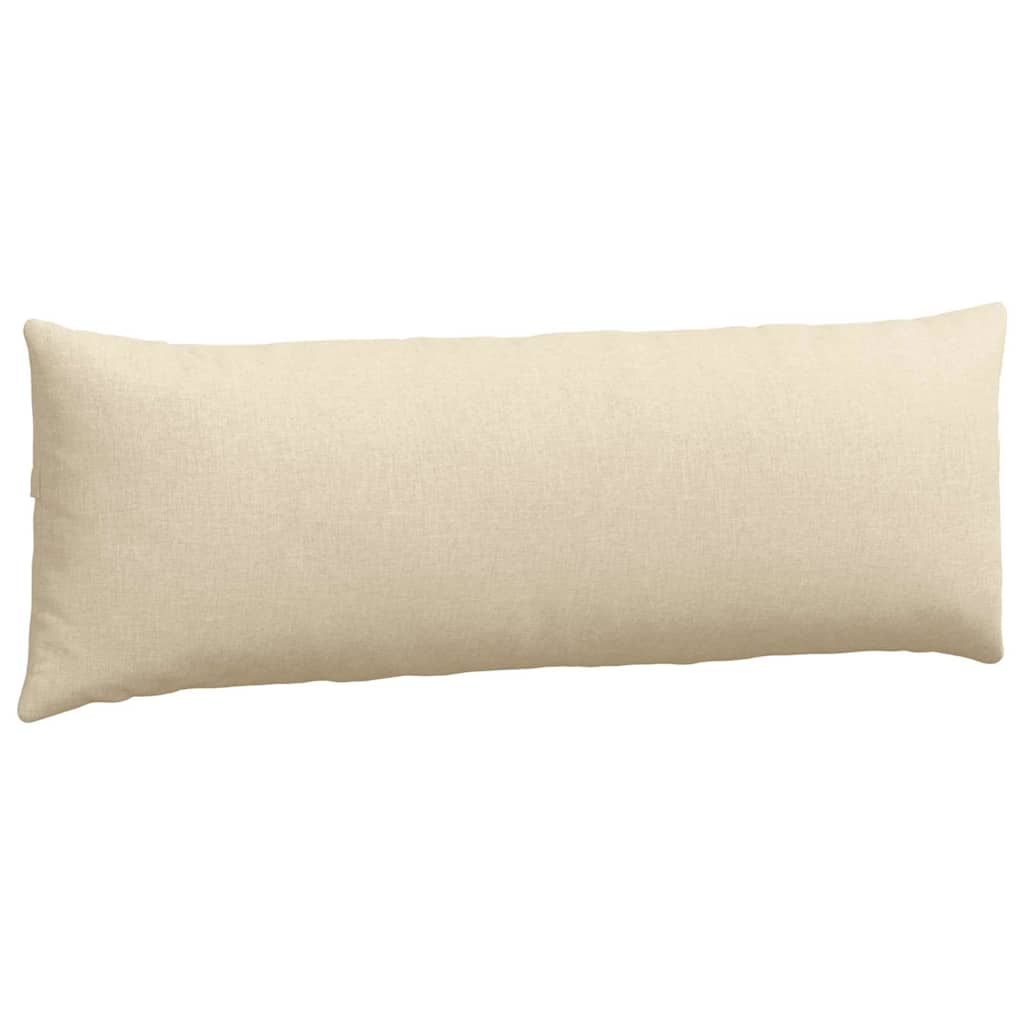 Sofakissen 2 pcs Creme 120 x 40 cm Stoff