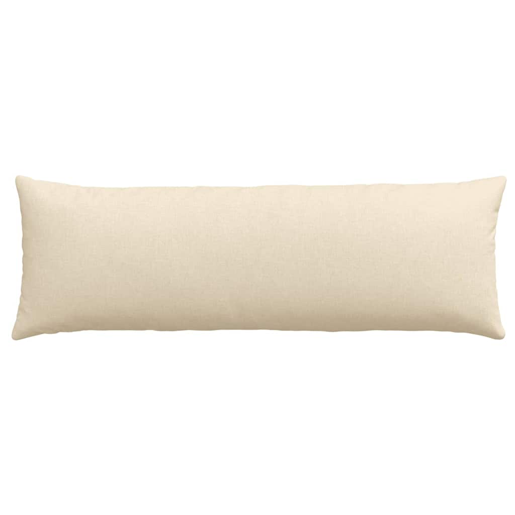 Sofakissen 2 pcs Creme 120 x 40 cm Stoff