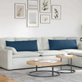 Sofakissen 2 pcs Blau 120 x 40 cm Stoff