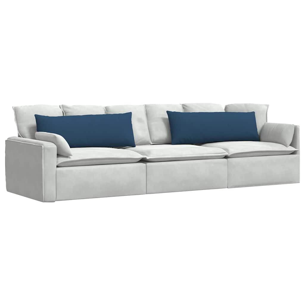 Sofakissen 2 pcs Blau 120 x 40 cm Stoff