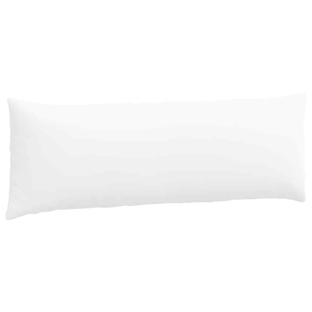 Sofakissen 2 pcs Weiß 120 x 40 cm Stoff