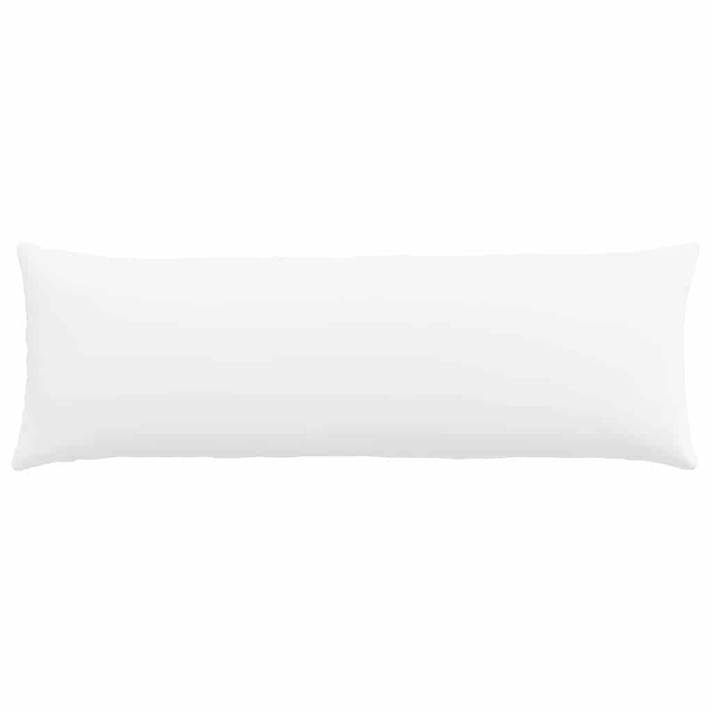 Sofakissen 2 pcs Weiß 120 x 40 cm Stoff
