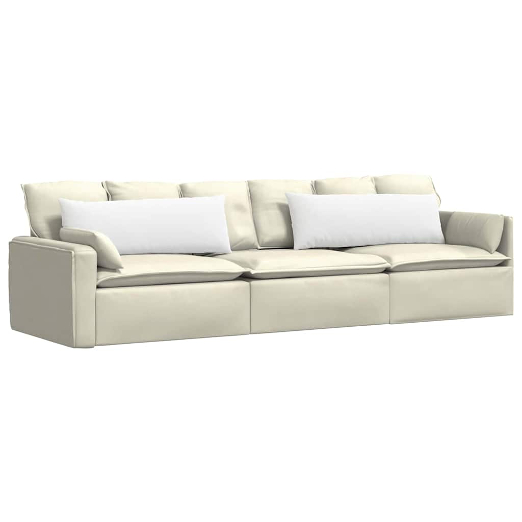 Sofakissen 2 pcs Weiß 120 x 40 cm Stoff