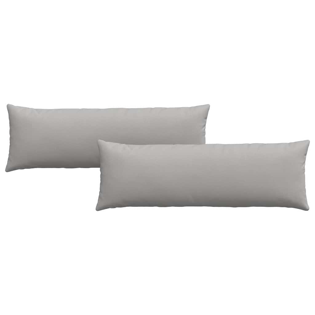Sofakissen 2 pcs Wolkengrau 120 x 40 cm Stoff