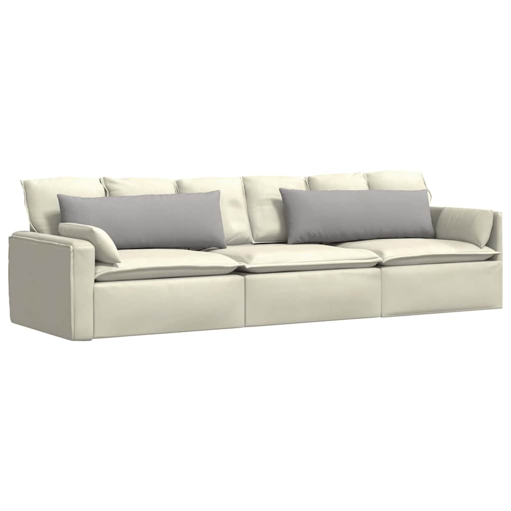 Sofakissen 2 pcs Wolkengrau 120 x 40 cm Stoff