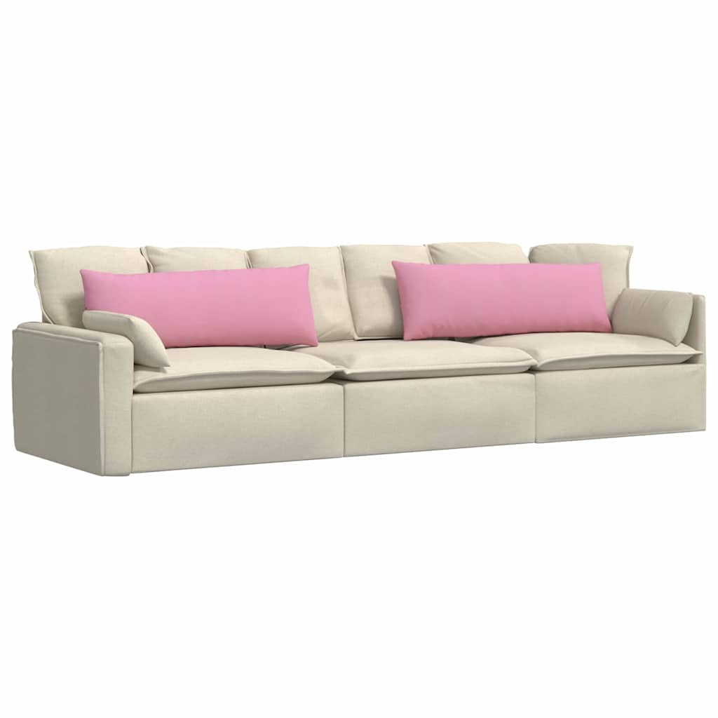 Sofakissen 2 pcs Rosa 120 x 40 cm Stoff