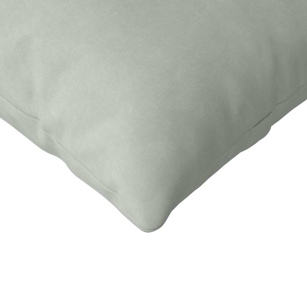 Sofakissen 2 Stück Hellgrau 120 x 40 cm Cordstoff