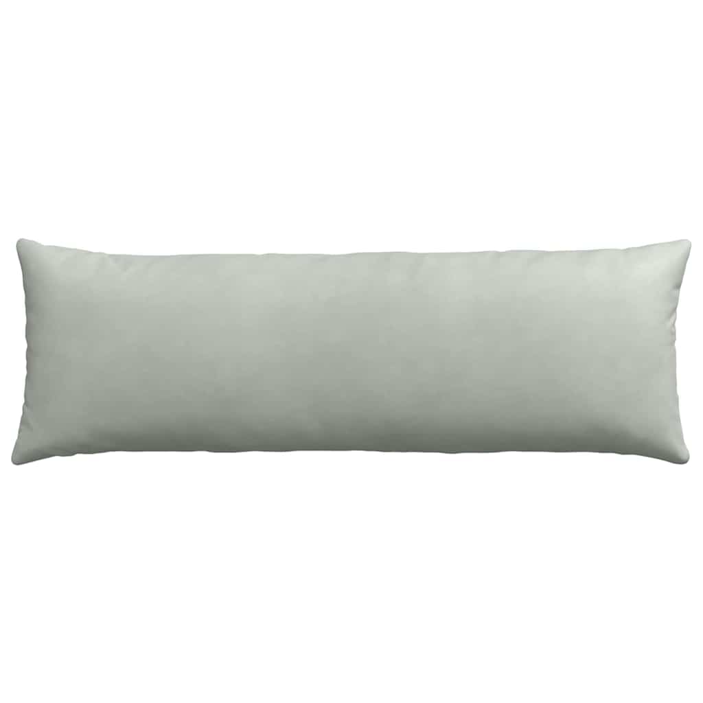 Sofakissen 2 Stück Hellgrau 120 x 40 cm Cordstoff