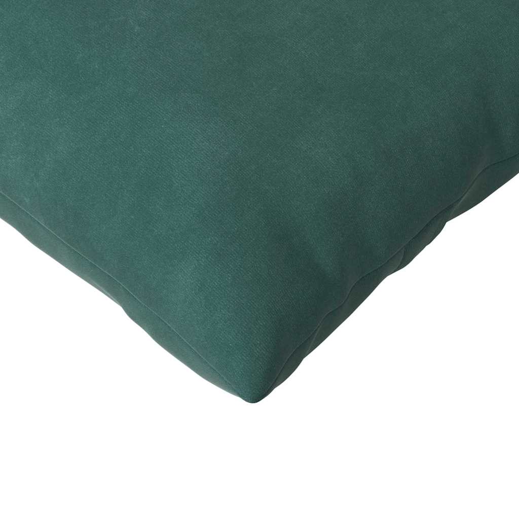 Sofakissen 2 Stück Dunkelgrün 120 x 40 cm Cordstoff