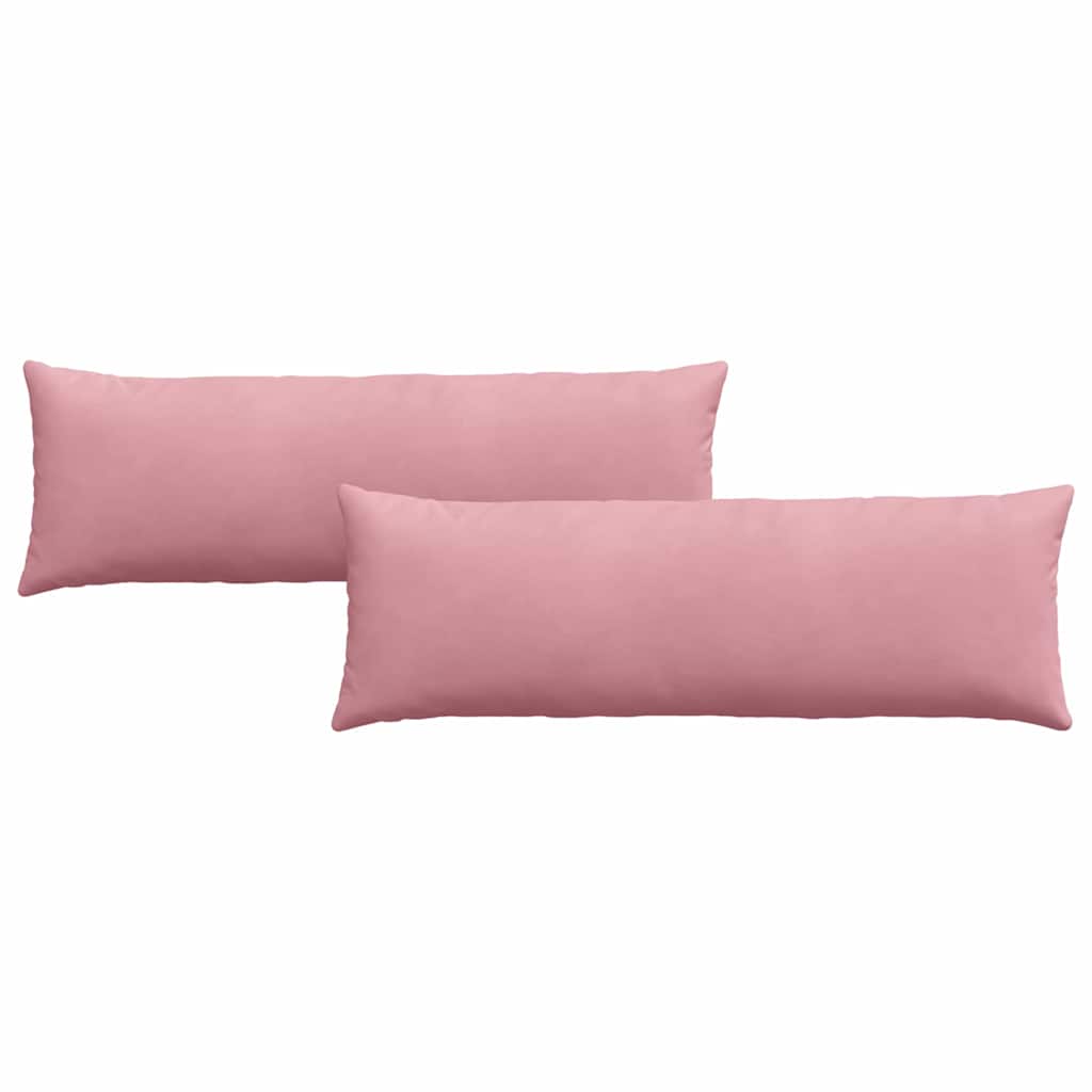 Sofakissen 2 Stück Rosa 120 x 40 cm Cordstoff