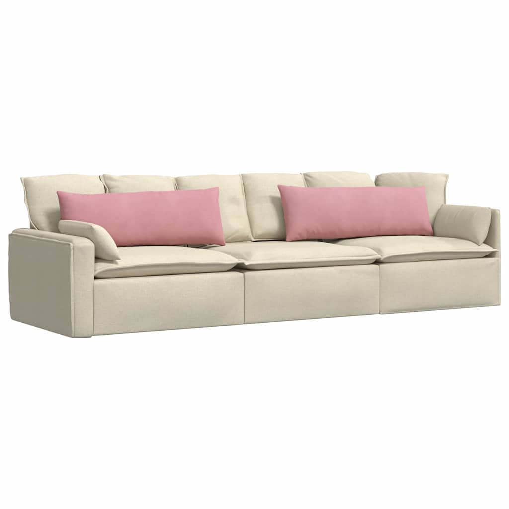 Sofakissen 2 Stück Rosa 120 x 40 cm Cordstoff