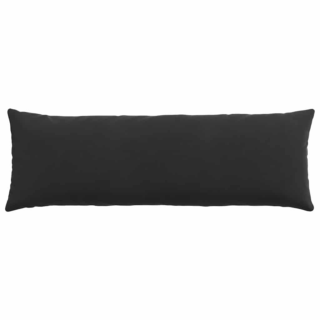 Sofakissen 2 Stück Schwarz 120 x 40 cm Cordstoff