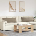 Sofakissen 2 Stück Taupe 120 x 40 cm Stoff