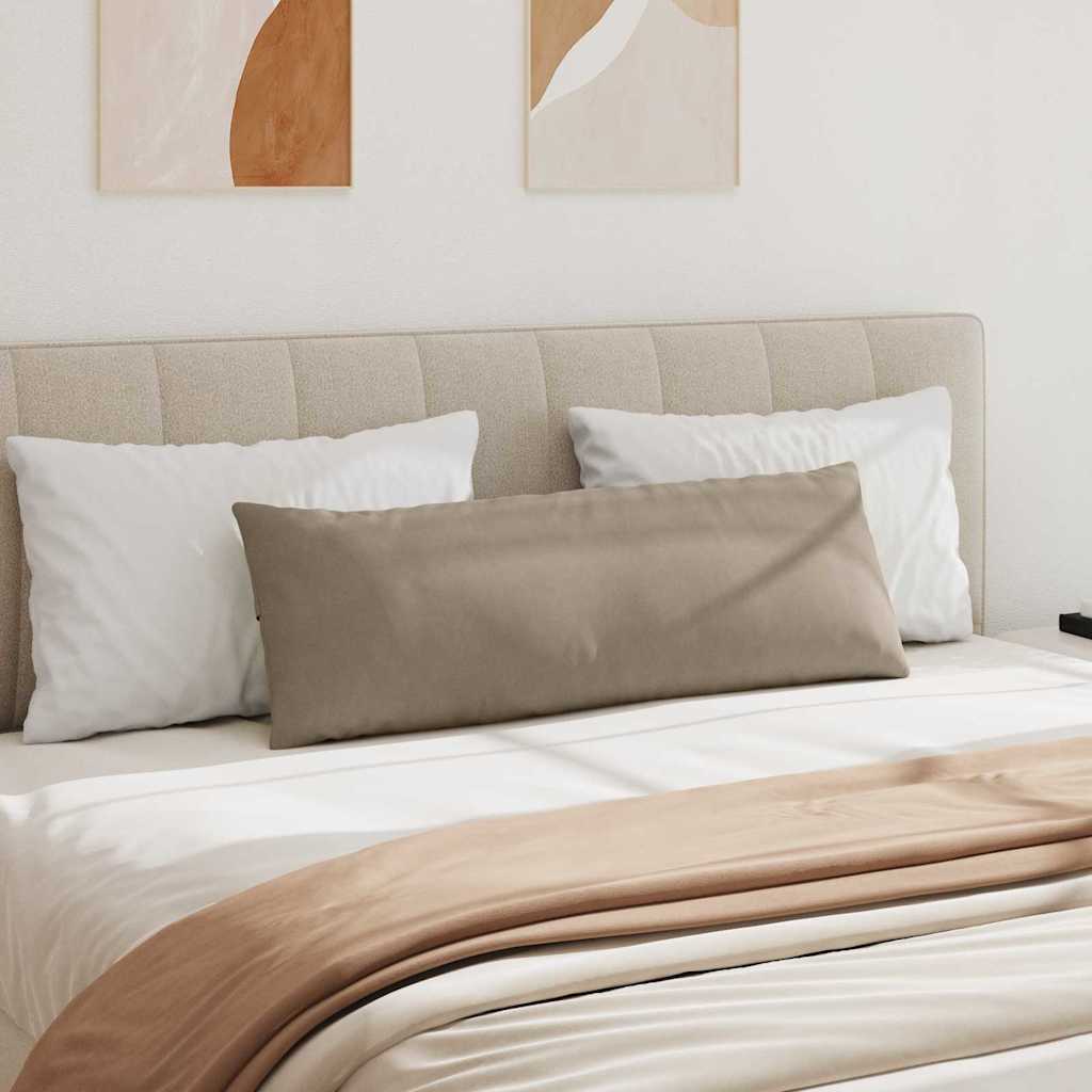 Sofakissen 2 Stück Taupe 120 x 40 cm Stoff