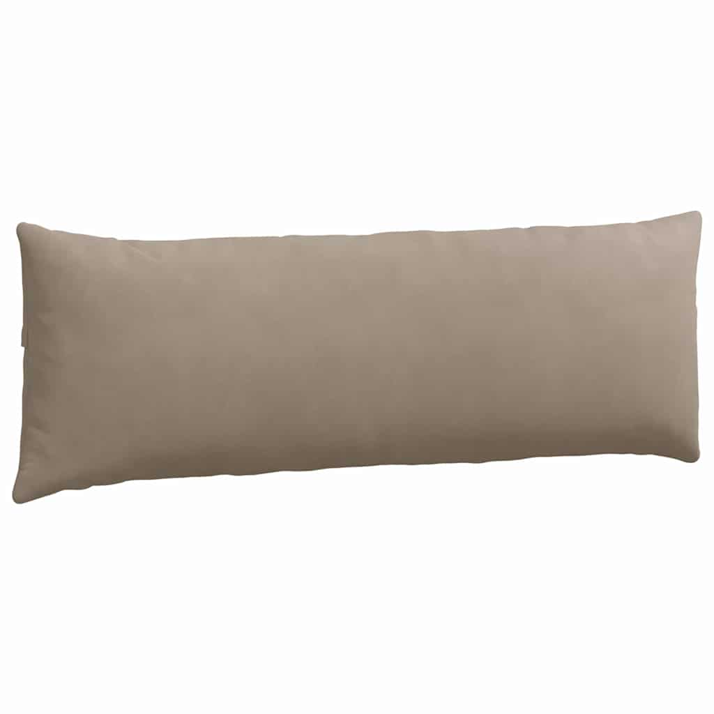 Sofakissen 2 Stück Taupe 120 x 40 cm Stoff