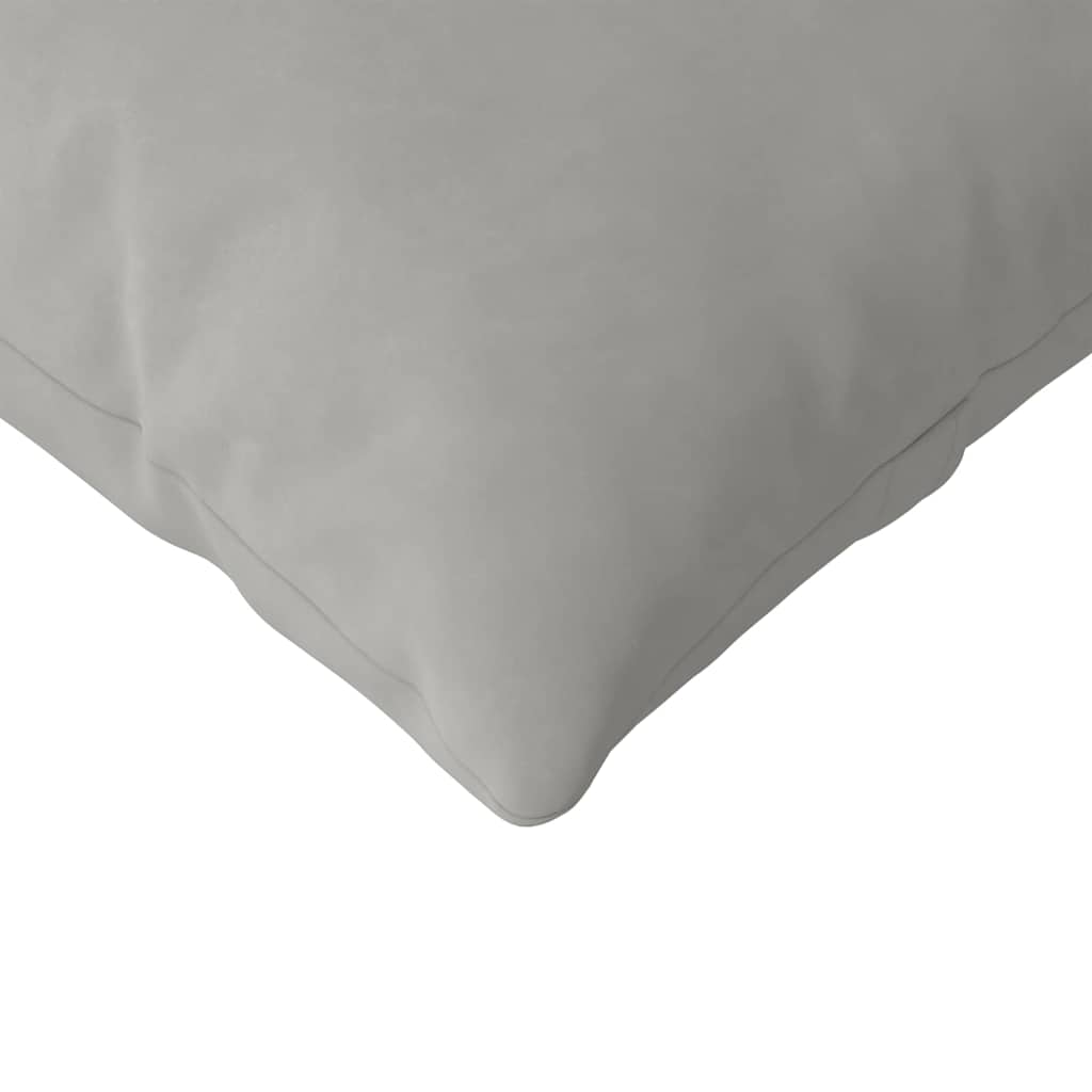 Sofakissen 2 Stück Hellgrau 120 x 40 cm Stoff